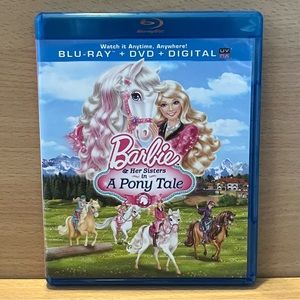 Blu-Ray Movie Barbie & Her Sisters in A Pony Tale BluRay Disc Hi-Def and 1080p